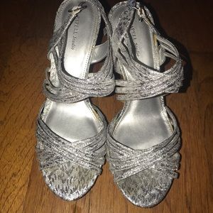 Silver Sparkly Heels